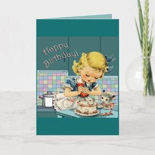 Geburtstag im Vintage-Stil Karte