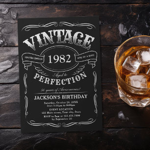 Geburtstag im Vintage-Whiskey-Stil für jedes Alter Einladung