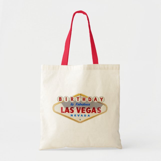 GEBURTSTAG in der fabelhaften Las Vegas Tote Tasch Tragetasche (Vorne)