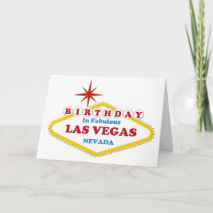 Geburtstag in Fabulous Las Vegas Card Karte