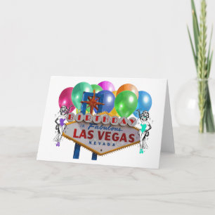 Geburtstag in Fabulous Las Vegas Showgirls Card Karte