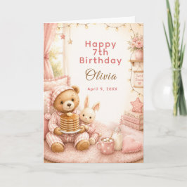 Geburtstag in gemütlichen Pyjamas Karte