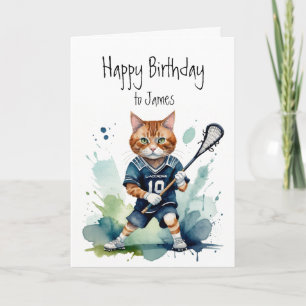 Geburtstag Individuelle Name Spaß Niedliche Katze Karte