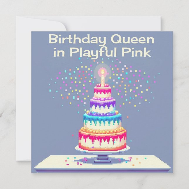 GEBURTSTAG INVITATONKARTE EINLADUNG (Vorderseite)