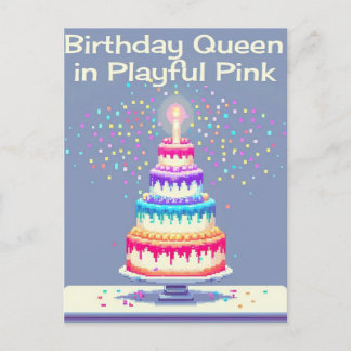 GEBURTSTAG INVITATONKARTE EINLADUNGSPOSTKARTE