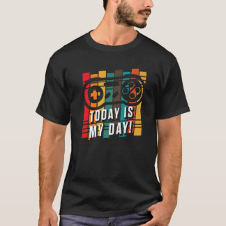 Geburtstag ist heute mein Tag! Retro-Videospiel-Ko T-Shirt