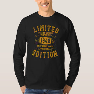 Geburtstag Jahr 1946 Gebrauchte Grunge Vintag T-Shirt