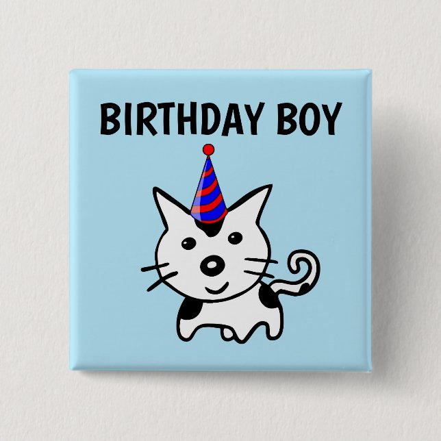 GEBURTSTAG JEDER KATZSCHALTER BUTTON (Vorderseite)