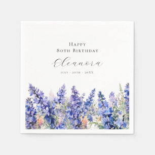 Geburtstag Juli Blume Larkspur Custom Serviette