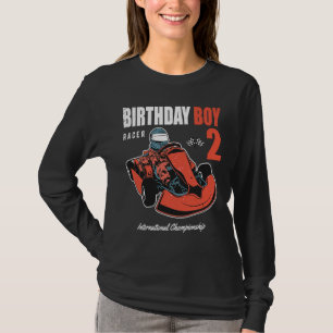 Geburtstag Junge 2 Jahre alt 2. Geburtstag Go Kart T-Shirt