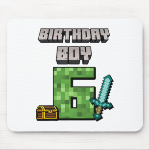 Geburtstag Junge 6. Geburtstag Ich bin 6 Jahre alt Mousepad