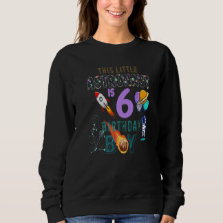 Geburtstag Junge Astronautin 6 Jahre alt Sweatshirt