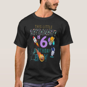 Geburtstag Junge Astronautin 6 Jahre alt T-Shirt