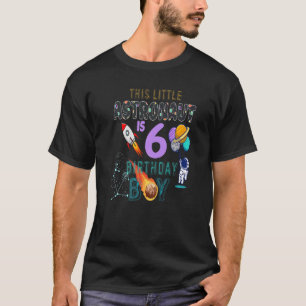 Geburtstag Junge Astronautin 6 Jahre alt T-Shirt