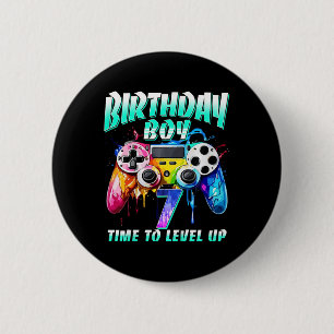 Geburtstag Jungen Zeit zum Levelaufstieg Gamer Vid Button