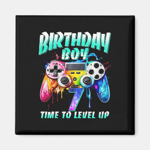 Geburtstag Jungen Zeit zum Levelaufstieg Gamer Vid Magnet