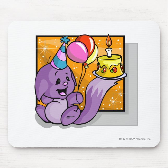 Geburtstag Kacheek Mousepad (Vorne)