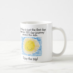 GEBURTSTAG Kaffee-Tassen, Reise 365 um Sonne Tasse