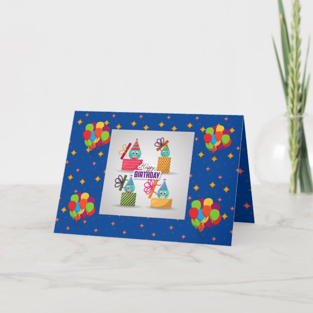 Geburtstag Karte (Vorderseite)