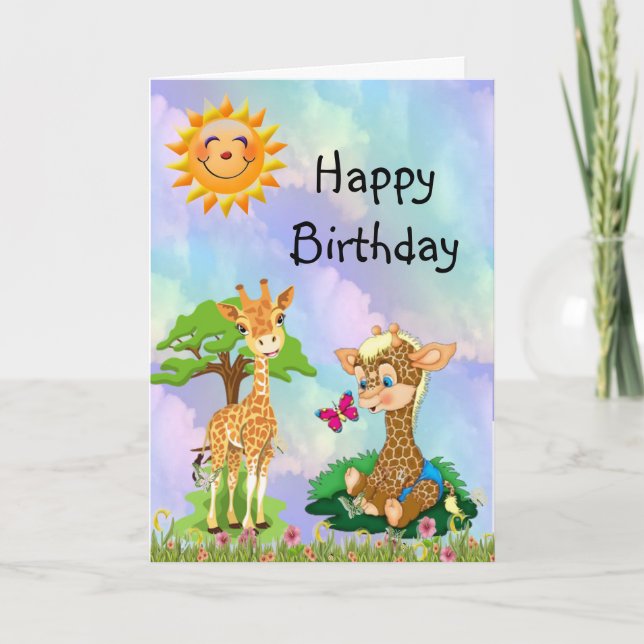 Geburtstag Karte (Vorderseite)
