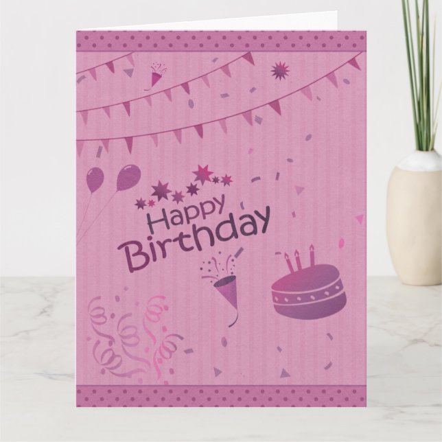 Geburtstag Karte (Vorderseite)