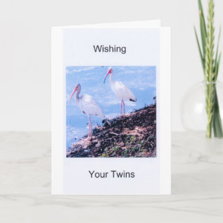 Geburtstag Karte-Zwillinge Karte