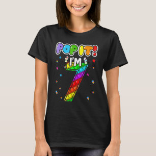 Geburtstag Kinder Pop Ich bin 7 Jahre alt 7. Gebur T-Shirt