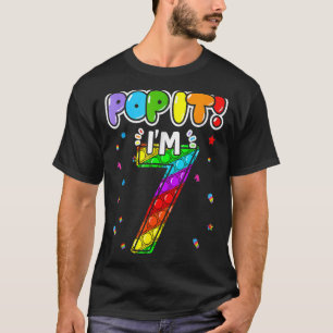 Geburtstag Kinder Pop Ich bin 7 Jahre alt 7. Gebur T-Shirt