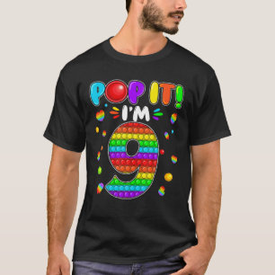 Geburtstag Kinder Pop Ich bin 9 Jahre alt 9. Gebur T-Shirt