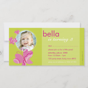 GEBURTSTAG LADEN FOTOKARTE: EIN: flutterbybutterfl