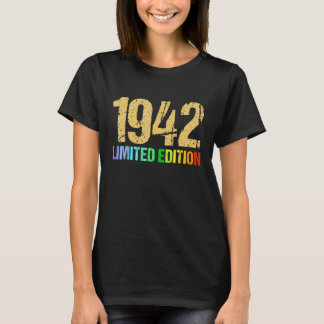 Geburtstag Ladys Mens 80 Jahre 1942 T-Shirt