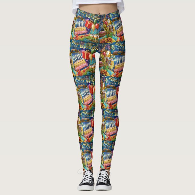 Geburtstag Leggings (Vorderseite)