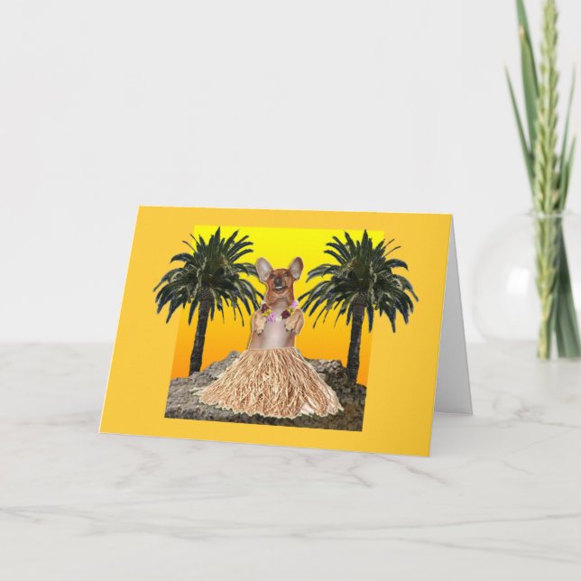 Geburtstag Leis Karte (Vorderseite)