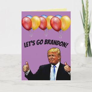 GEBURTSTAG LET'S GO BRANDON TRUMP KARTEN KARTE