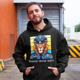 Geburtstag Löwengeschenk für Polizeibeamte Vater O Hoodie