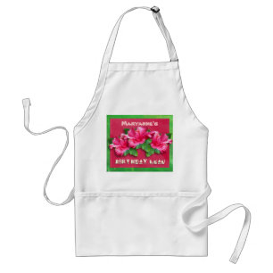 Geburtstag Luau Schürze-Rosa-Hibiskus Schürze