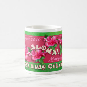 Geburtstag Luau Tassen-Rosa-Hibiskus Tasse
