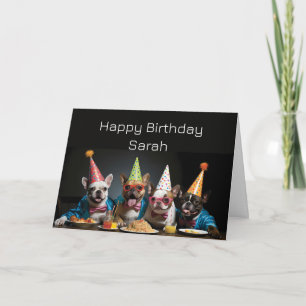 Geburtstag Lustige Hunde Benutzername Von der Grup Karte