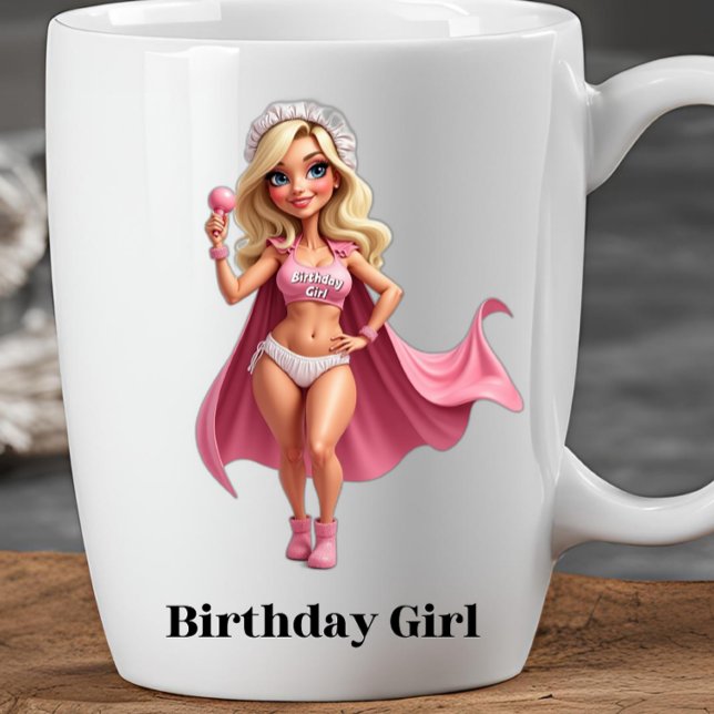 GEBURTSTAG MÄDCHEN - Geschenkbüro Kaffeetasse (Gifts for her Mothers Day Christmas birthday gifts for her daughter wife coworkers white elephant)