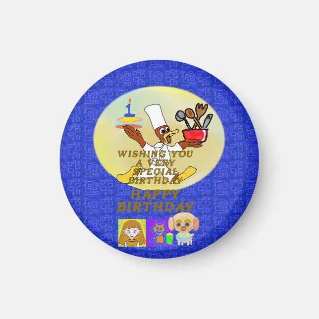 Geburtstag Magnet (Vorne)