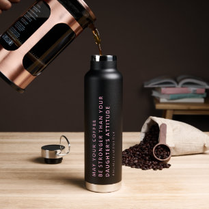 Geburtstag Mama Ehefrau Lustige Muttertags-Rosa Zi Trinkflasche