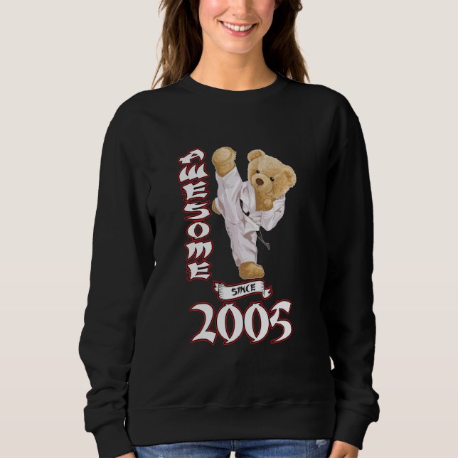 Geburtstag Männer Frauen 2005 Phantastisch Karate  Sweatshirt (Vorderseite)