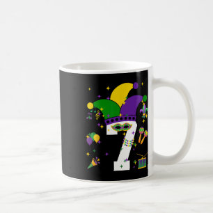 Geburtstag Mardi Gras Thema 7 Jahre Jungen Ki Kaffeetasse