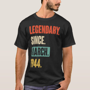 Geburtstag März 79. Dekoration 79 Jahre alter Vint T-Shirt
