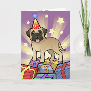 Geburtstag Mastiff / Bullmastiff Karte