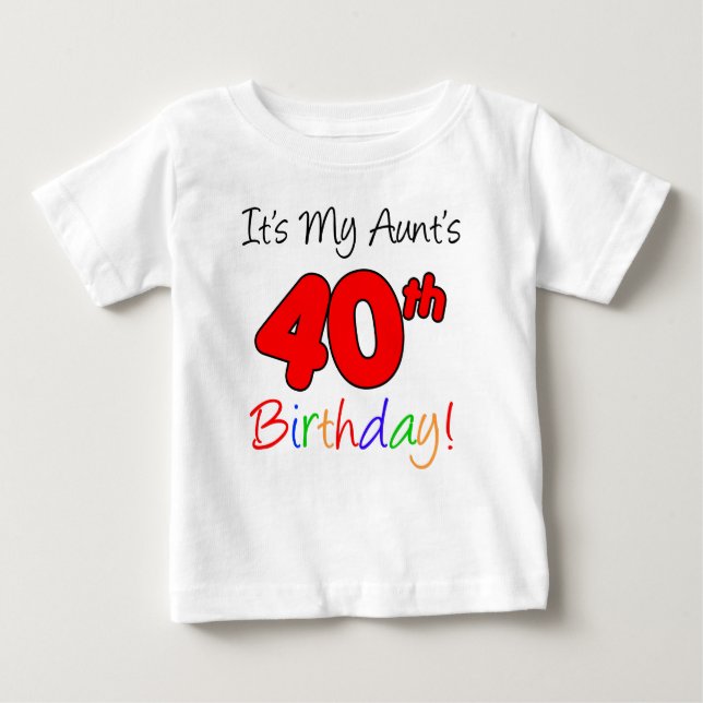 Geburtstag meiner Tante Baby T-shirt (Vorderseite)