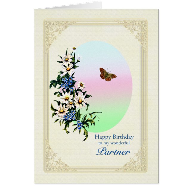 Geburtstag mit Blume (Vorne)