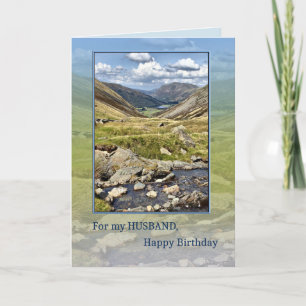 Geburtstag mit einer Bergwelt Karte