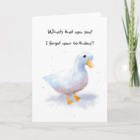 Geburtstag mit Humorose Ente belästigt