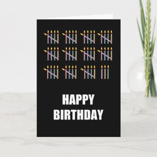 Geburtstag mit Kerzen Karte